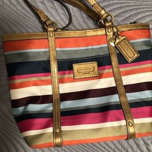 COACH brand rainbow purse
